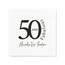 Moderne Fünfzig und Fantastisch 50. Geburtstagsfei
