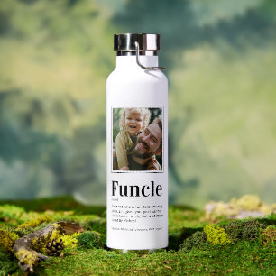 Moderne funktionelle Onkel-Foto-Wasserflasche Trinkflasche