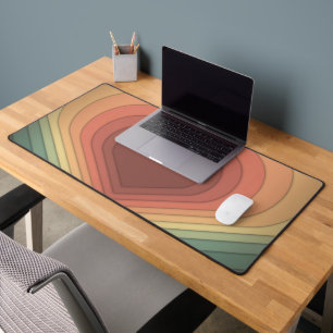 Moderne Funky Retro farbenfrohe Herztheke matt Schreibtischunterlage