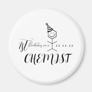 Moderne Funny Chemiker Apotheker Birthday Chemie Magnet