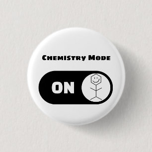 Moderne Funny Chemiker Chemiker Chemiker Button