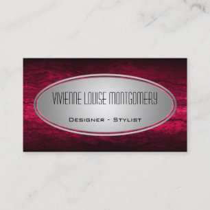 Moderne Fuscia Beruflich Designer Business Card Visitenkarte