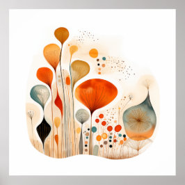 Moderne Fusionswasserfarbe abstrakt Poster