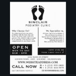 Moderne Fußabdrücke, Podiatrie-Klinik, Podiatrist Flyer<br><div class="desc">Moderne Fußabdrücke,  Podiatrie-Klinik,  Podiatrist Werbung Flyer durch den Business Card Store.</div>