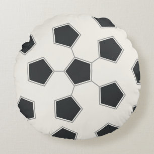 Moderne Fußballball-Druck Zwei-Seiten Rundes Kissen