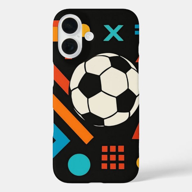 Moderne Fußballkunst Case-Mate iPhone Hülle (Rückseite)