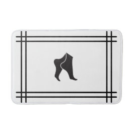 Moderne, füßig Inspiriert Bathmatte mit dekorative Badematte