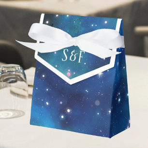 Moderne Galaktische Weltraumhochzeit Geschenkschachtel