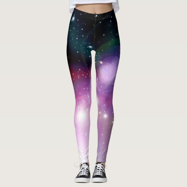 Moderne Galaxie Leggings (Vorderseite)