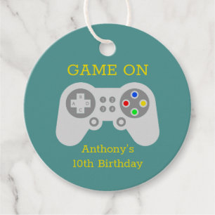 Moderne Gamer aller Altersgruppen Geschenkanhänger