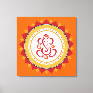 Moderne Ganesha Wrapped Canvas Wall Art Leinwanddruck