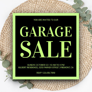 Moderne Garage-Sale-Einladung Einladung