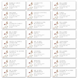 Moderne Gästebelabels Aufkleber