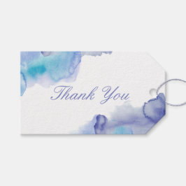 Moderne Gastgeschenk Hochzeit für Wasserfarben Geschenkanhänger