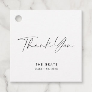 Moderne Gastgeschenk Hochzeit Geschenkanhänger