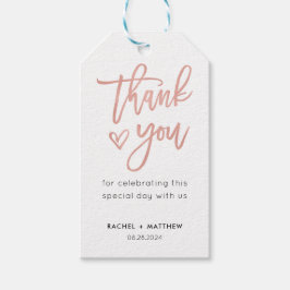 Moderne Gastgeschenk Hochzeit-Tags für Märchenkall Geschenkanhänger