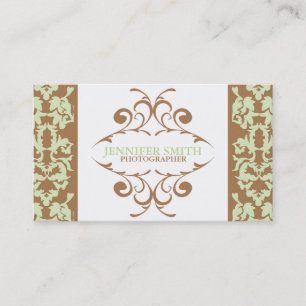 Moderne Geblüht Visitenkarten Visitenkarte