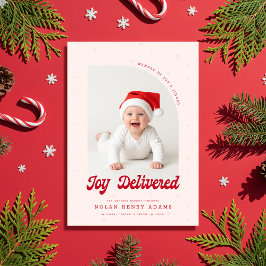 Moderne Geburtsanzeige für neugeborene Babys Arch  Feiertagskarte