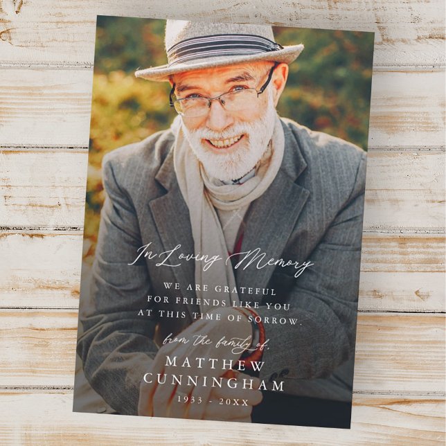 Moderne Gedächtniskunst im Foto des liebenden Gedä Dankeskarte (Von Creator hochgeladen)