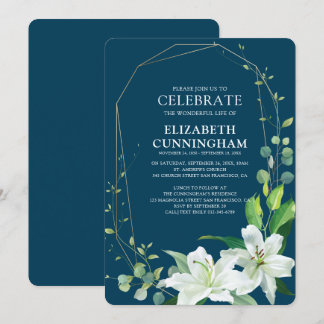 Moderne Gedächtniskunst und Gedächtniskunst Einladung