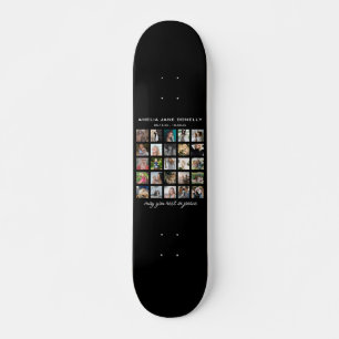 Moderne Gedenk-Collage mit 25 Fotos Skateboard