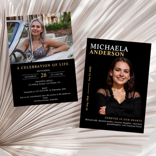 Moderne Gedenkstätte / Beerdigung / Feier des Lebe Einladung (Von Creator hochgeladen)