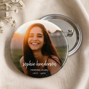 Moderne Gedenkstätte Forever Loved Beerdigung Tr Button
