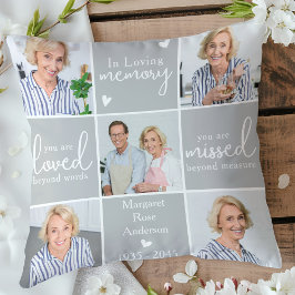 Moderne Gedenkstätte Personalisiert 5 FotoCollage Kissen