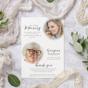 Moderne Gedenkstätte vor und nach dem Foto Dankeskarte