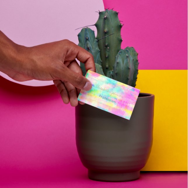 Moderne Gefärbte Krawatte Abstrakt farbenfroh Visitenkarte (Von Creator hochgeladen)