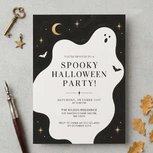 Moderne Geister Gruselige Halloween-Party Einladung