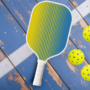 Moderne gelbe blaue Sportwand Pickleball Schläger