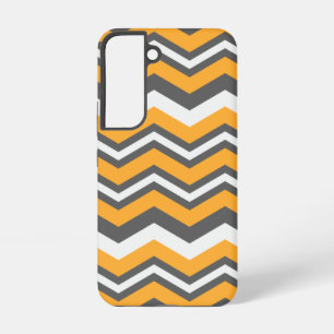 Moderne gelbe Chevron-Muster Galaxy S22 Hüllen Samsung Galaxy Hülle