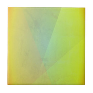Moderne gelbe geometrische Abstufung Fliese