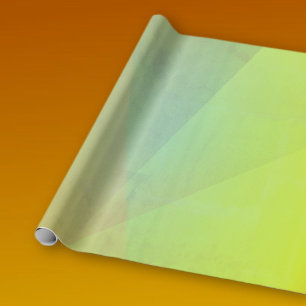 Moderne gelbe geometrische Abstufung Geschenkpapier