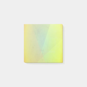 Moderne gelbe geometrische Abstufung Post-it Klebezettel
