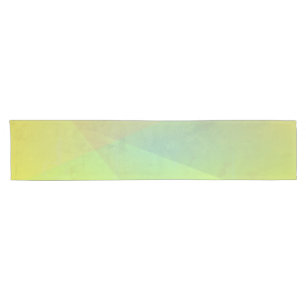 Moderne gelbe geometrische Gradation Kurzer Tischläufer