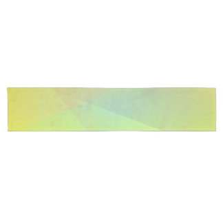 Moderne gelbe geometrische Gradation Kurzer Tischläufer