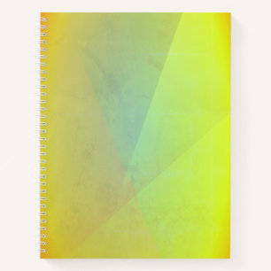 Moderne gelbe geometrische Gradation Notizbuch