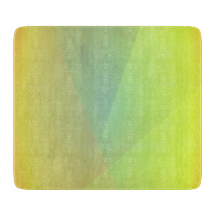 Moderne gelbe geometrische Gradation Schneidebrett