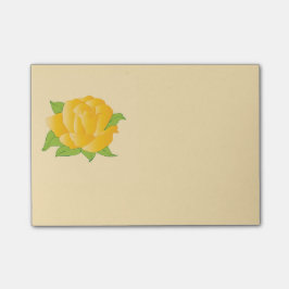 Moderne gelbe Rose Post-it Klebezettel