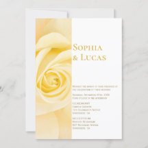 Moderne Gelbrosenhochzeit
