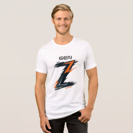 Moderne Gen Z Grafik T-Shirt - Fetter abstrakter B Tri-Blend Shirt