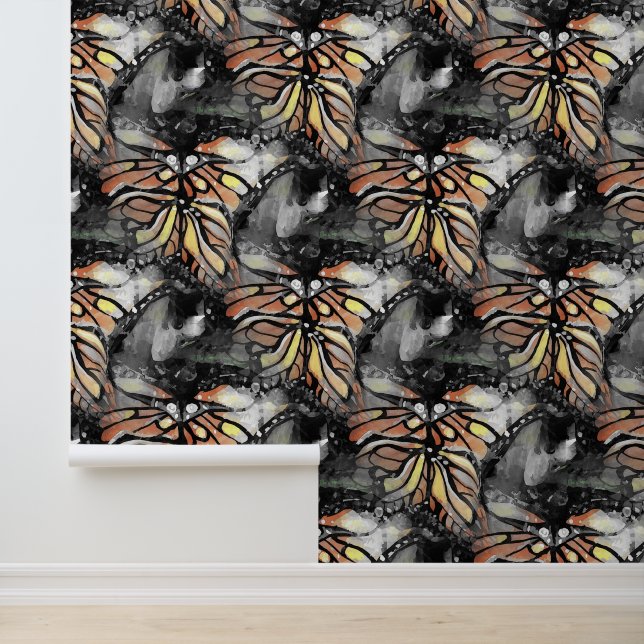 Moderne Geometrie Abstrakt in fett dramatischen Fa Tapete (Anwendung)