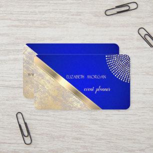 Moderne Geometrie, Abstrakte Faux Gold Königlich B Visitenkarte