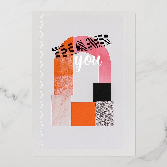 Moderne Geometrie, danke Folieneinladung (Vorderseite)