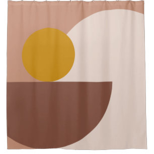 Moderne Geometrie des Mittelalters Duschvorhang