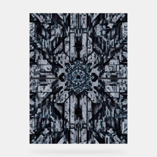 Moderne Geometrie: Digitale Citadel H-16 Acrylschild