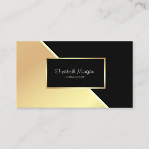 Moderne Geometrie, Elegant, Gold, Rahmen Visitenkarte