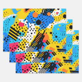 Moderne Geometrie Geschenkpapier Set